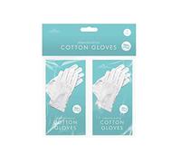 Play-tec Bisou - Guantes de algodón blanco dermatológico