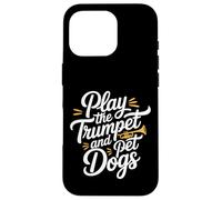 Play The Trumpet and Pet Dogs Banda de música de latón |- Carcasa para iPhone 16 Pro