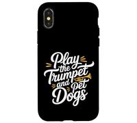 Play The Trumpet and Pet Dogs Banda de música de latón |- Carcasa para iPhone X/XS