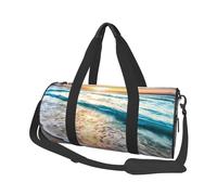 Playa Atardecer Olas Impreso, Bolsa de Viaje de Gran Capacidad, Bolso Redondo, Bolsa de Viaje Deportiva, Bolsa de Mano, Bolsa de Fitness