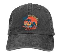 Playa Cocoa, Florida Mujeres Hombres Gorra De Béisbol Clásica Gorras Vaquera Ajustable Gorra-Deportiva para Viaje Golf Pesca