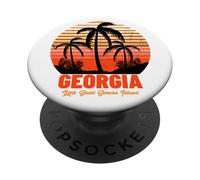 Playa de Little Saint Simons Island, Georgia PopSockets PopGrip Adhesivo