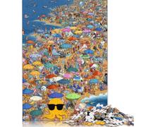 Playa de Verano Puzzle 500 Piezas para Adultos Juego De Rompecabezas Juegos Educativos Cumpleaños para Decoración del Hogar Stress Relief 500pcs (52x38cm)