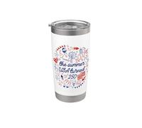Playa del 250 aniversario del 250 aniversario de Summer Patriotic USA Vaso térmico de acero inoxidable de doble pared