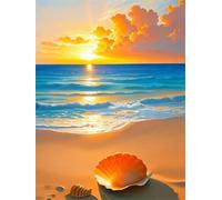 Playa del Atardecer Puzzle 1500 Piezas Puzzle para Adultos,Rompecabezas Juego Familiar para Adultos Puzzles de Madera para Entretenimiento Creativo