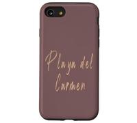 Playa del Carmen México Diseño Vintage Elegante Carcasa para iPhone SE (2020) / 7/8
