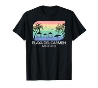 Playa del Carmen México Retro Mexican Resort Viaje Vacacional Camiseta