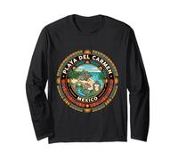 Playa del Carmen México Round Travel Souvenir Turista Regalo Manga Larga