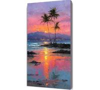 Playa Diamond Painting Adultos, Mar Cuadros de Diamantes, 5D Puzzle Diamantes Cuadros en Punto de Cruz Diamond Art Painting Kit, Hobby Ccreativi Adulti, Decoración Pared Hogar Regalo 100x200cm bd6-6q