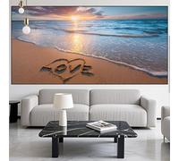 Playa Diamond Painting Como Grande Diamond Painting Kit Completo Pintura,Dibujos con Diamantes 5D Punto de Cruz,DIY Puzzle Diamantes para Manualidades Arte para Decor Hogar Regalo,90x250cm LK-330