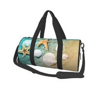 Playa Estrellas De Mar Conchas, Bolsa de Viaje de Gran Capacidad, Bolso Redondo, Bolsa de Viaje Deportiva, Bolsa de Mano, Bolsa de Fitness