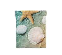 Playa Estrellas De Mar Conchas, Squeeze Top Wallet Bolsa de Almacenamiento para Mujer Monedero pequeño Bolsa de Cambio