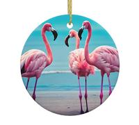 Playa Flamingo Colgante Navidad Adorno Colgar Decoración para Adviento Casa Decorar