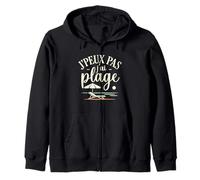 Playa Francesa de Verano Relajado J'peux Pas J'Ai Plage Sudadera con Capucha