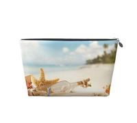 Playa Junto al mar, Bolsa de artículos de tocador Bolsa de Maquillaje Bolsa de cosméticos Bolsa de artículos de tocador de Viaje portátil