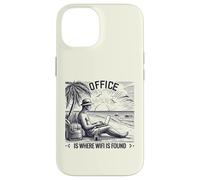 Playa Oficina WiFi Digital Nomad Laptop Carcasa para iPhone 14