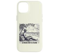 Playa Oficina WiFi Digital Nomad Laptop Carcasa para iPhone 14 Plus
