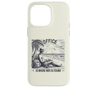 Playa Oficina WiFi Digital Nomad Laptop Carcasa para iPhone 14 Pro MAX