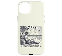 Playa Oficina WiFi Digital Nomad Laptop Carcasa para iPhone 15 Plus
