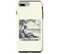 Playa Oficina WiFi Digital Nomad Laptop Carcasa para iPhone 7 Plus/8 Plus