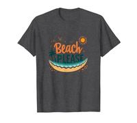 Playa por Favor: Tropical Summer Vibes Graphic, Hawaianos Camiseta, Hombre, Jaspeado Oscuro, XL
