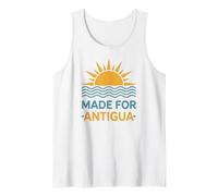 Playa Relajada del Caribe Antigua, navegación y Viajes Camiseta sin Mangas