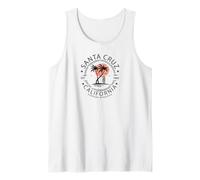 Playa Retro Santa Cruz California Camiseta sin Mangas