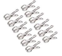 Playa Toalla Clips, Pinzas Toalla A Prueba de Viento Grandes Clavijas de Acero Inoxidable Ropa Colgando Clavija para la Toalla Sunbed o Lavado Pesado 12pack 8.5cm