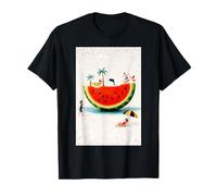 Playa Vacaciones De Verano Sandía Lindo Amante De Las Frutas Camiseta
