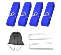 Playa Voleibol Lines, al aire libre Voleibol Court Marking Set, plegable Boundary Tape with Ground Stakes and Carry Bag, Sturdy Sports Accessories for Park Games, Home Practice, Backyard