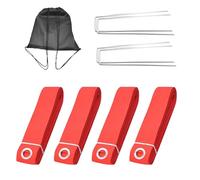 Playa Voleibol Lines, al aire libre Voleibol Court Marking Set, plegable Boundary Tape with Ground Stakes and Carry Bag, Sturdy Sports Accessories for Park Games, Home Practice, Backyard