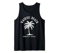 Playa Waikiki, Honolulú, Hawái, islas hawaianas antiguas Camiseta sin Mangas
