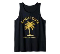 Playa Waikiki, Honolulú, Hawái, islas hawaianas antiguas Camiseta sin Mangas