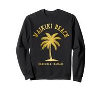 Playa Waikiki, Honolulú, Hawái, islas hawaianas antiguas Sudadera