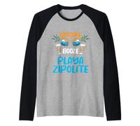Playa Zipolite México Camiseta Manga Raglan