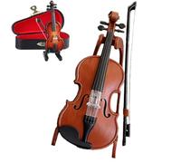 Playable Tiny Violin Figurine, Worlds Smallest Violin, Collectible Violins Figurines For Desk Decor, Gift For Musicians And Lovers For Performance Display (6.3in)