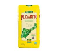 Playadito Yerba Mate Tradicional Hojas y Palos 1 Kg, Pack 1, Infusión Argentina de Colonia Liebig Corrientes, Mate Argentino Suave para Compartir en Familia y entre Amigos