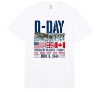 Playas del Día D de Normandía Francia recordada para Siempre Comfort Colors Adult Heavyweight T-Shirt