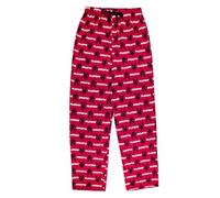 Playboy Pantalones o pantalones cortos de sherpa súper suaves y acogedores y deliciosos en múltiples estampados tallas XXS-XL, Bunny Toss - Granate, XS