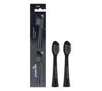 Playbrush Smart One X - Cabezales para cepillo de dientes eléctrico InterDent + Indicador, 2 unidades, color negro