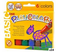 Playcolor Témperas sólidas Basic One Multicolor (24 Unidades)