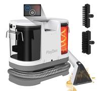 PlayDen Limpiador de tapicería, aspirador en húmedo, aspiradora de 450 W, limpiador de alfombras, dispositivo de limpieza de tapicería de 12 kpa, con cepillo para pelo de animales para sofá, alfombras