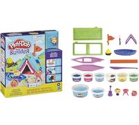 Play-Doh-Bauer fantasía Builder Camping para niños a Partir de 5 años con 8 Colores Kit de construcción Simple para Bricolaje, (Hasbro F0642)
