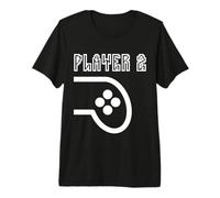 Player 2 Family Matching Gaming Costume For Gamer Couples Camiseta Premium