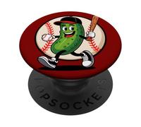 Player de béisbol de pepinillo de graciosidad Deporte de PopSockets PopGrip Adhesivo