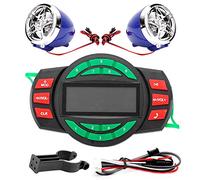 Player de motocicleta LCD Mp3 Player Bluetooth FM Bluetooth FM Stilder con USB Cargando manos Libre Teléfono para los ciclistas Continuadores al aire libre Material ABS Color negro