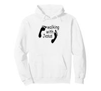 Playera Caminando con jesús, superhéroe Dios Amor Sudadera con Capucha