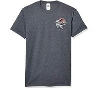 Playera con logo oficial de Raptor de Jurassic Park para hombre - Gris - X-Large