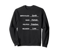 Playera de Amor y Libertad política Humana Sudadera