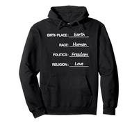 Playera de Amor y Libertad política Humana Sudadera con Capucha